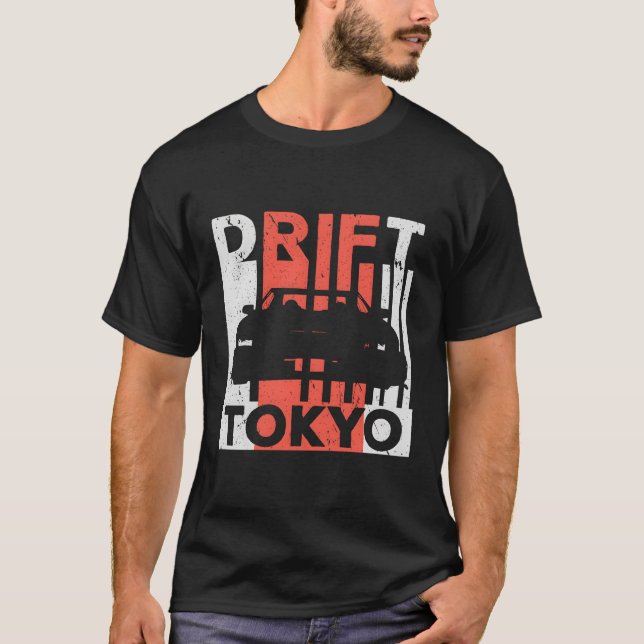 Japan Car Drifting Drift Tokyo T-Shirt (Front)