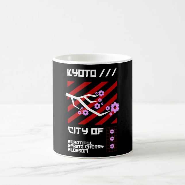 Japan Cities - Kyoto City of Cherry Blossom Coffee Mug (Center)
