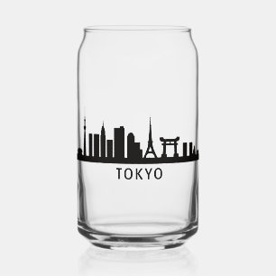 Japan Cityscape Travel Tokyo Skyline Silhouette Can Glass