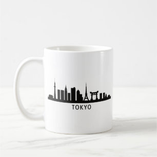 Japan Cityscape Travel Tokyo Skyline Silhouette Coffee Mug