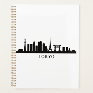 Japan Cityscape Travel Tokyo Skyline Silhouette Planner