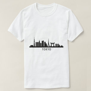 Japan Cityscape Travel Tokyo Skyline Silhouette T-Shirt