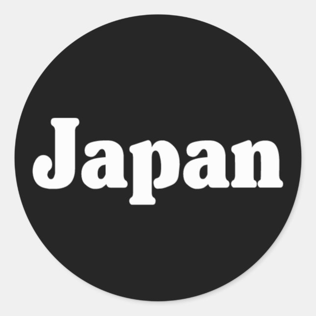 Japan Classic Style Round Sticker (Front)