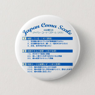Japan coma scale 2 inch round button