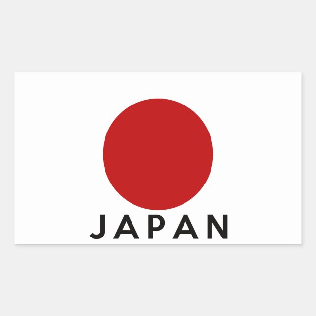 japan country flag symbol name text sticker (Front)