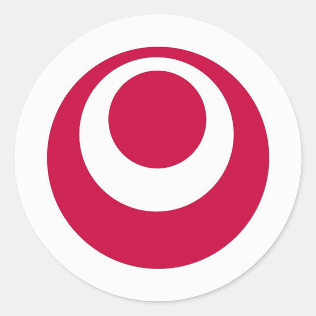 japan country region flag prefecture okinawa classic round sticker (Front)