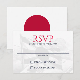 Japan Couple RSVP Card