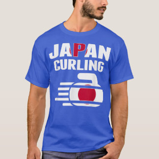 Japan Curling Rock Sport Fans Japanese Winter Spor T-Shirt