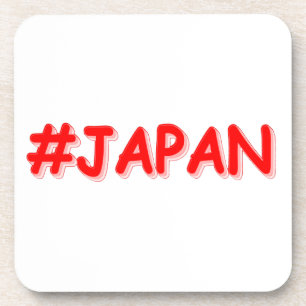 "#JAPAN" Cute Design. Buy Now Coaster