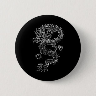 Japan Dragon Tattoo Drawing Traditional Japanese G 2 Inch Round Button