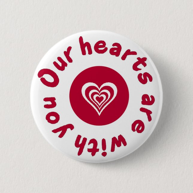 Japan Earthquake and Tsunami Relief Shirt 2 Inch Round Button (Front)