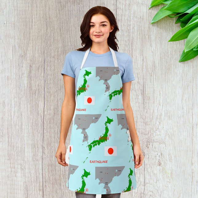 Japan Earthquake Seismic Map Apron (Creator Uploaded)