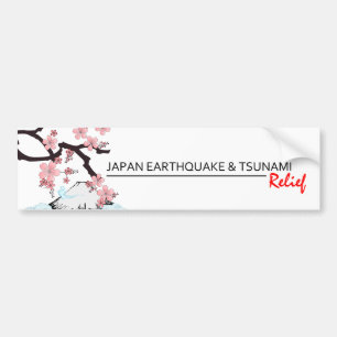 *Japan Earthquake/Tsunami Relief * bumper sticker