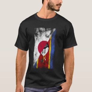 Japan Eswatini Flags - Japanese Swazi T-Shirt