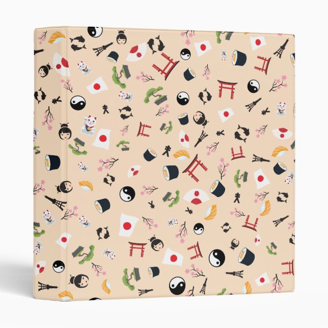 Japan famous items- the land of the rising sun binder (Front/Spine)