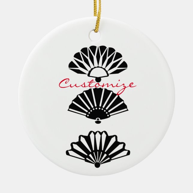 Japan Fans Thunder_Cove Ceramic Ornament (Front)