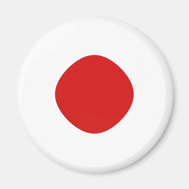 Japan Fisheye Flag Magnet (Front)