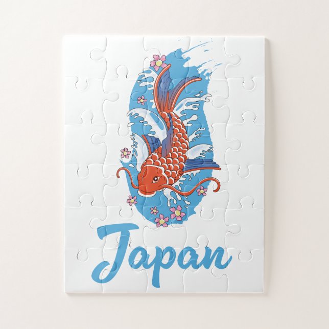 Japan Fishing logo Jigsaw Puzzle (Vertical)