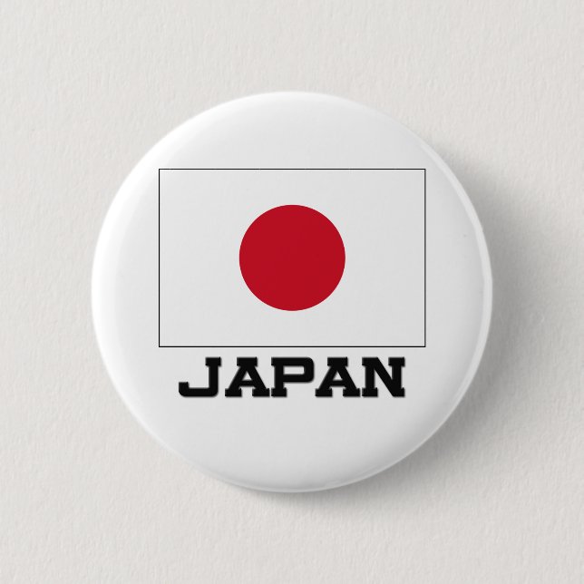 Japan Flag 2 Inch Round Button (Front)