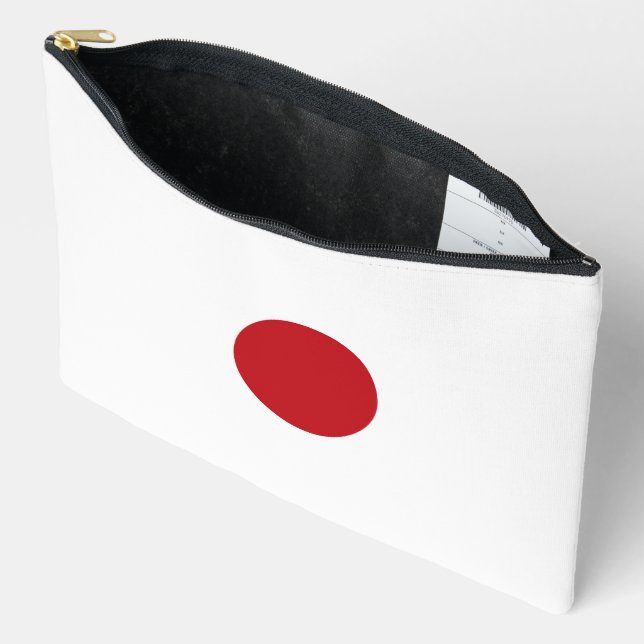 Japan flag accessory pouch (Open)
