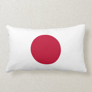 Japan Flag American MoJo Lumbar Pillow