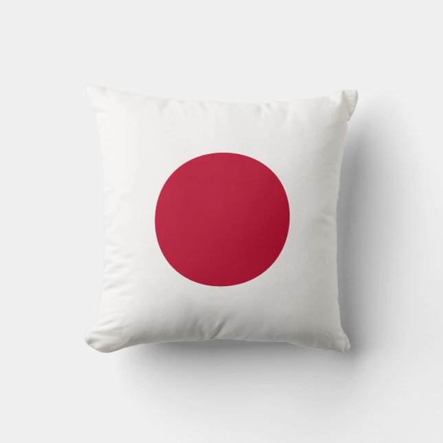 Japan Flag American MoJo Pillow (Front)
