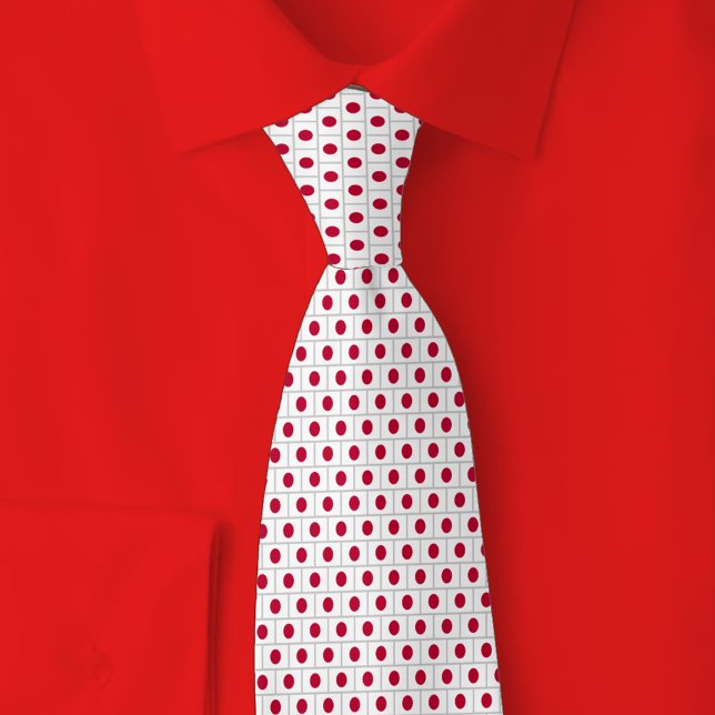 Japan Flag Brick Pattern Tie (Creator Uploaded)