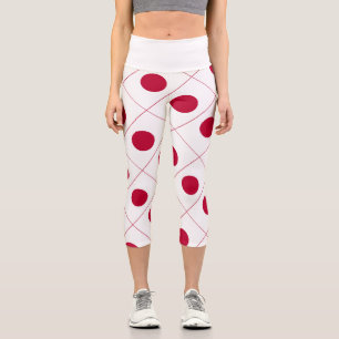 Japan Flag Capri Leggings