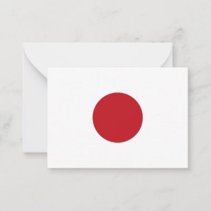 Japan flag card