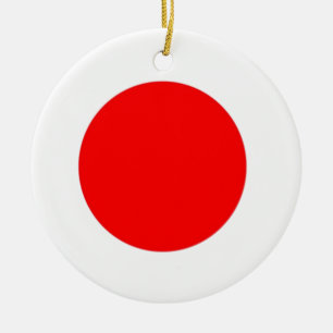 Japan Flag Ceramic Ornament