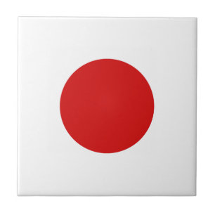 Japan Flag Ceramic Tile