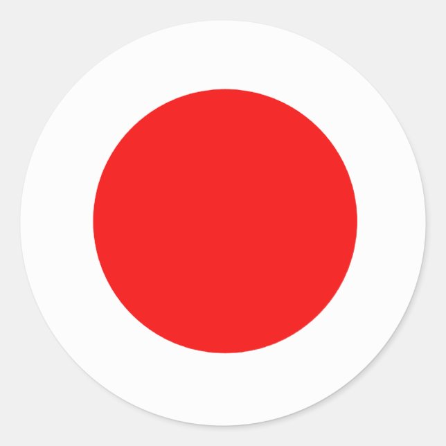 Japan Flag Classic Round Sticker (Front)