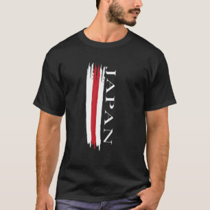 Japan Flag Colour Stripes T-Shirt