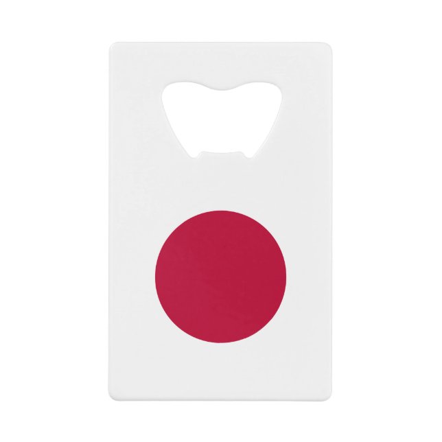 Japan Flag Credit Card Bottle Opener (Front)