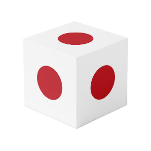Japan flag cube
