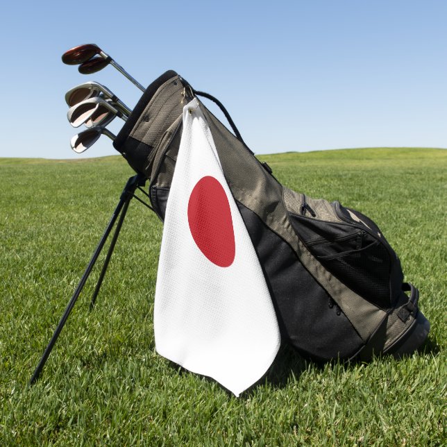 Japan flag golf towel (Green)