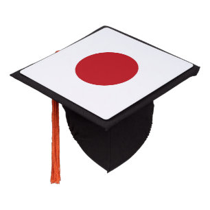 Japan flag graduation cap topper