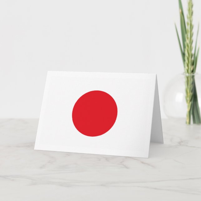 Japan Flag Greeting Card (Front)