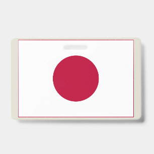 Japan Flag: Hinomaru, Nisshōki, Red Rising Sun Badge