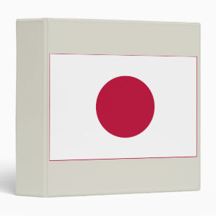 Japan Flag: Hinomaru, Nisshōki, Red Rising Sun Binder