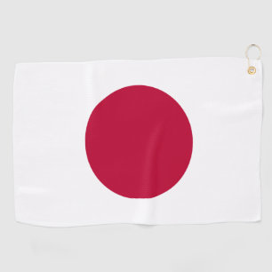 Japan Flag: Hinomaru, Nisshōki, Red Rising Sun Golf Towel