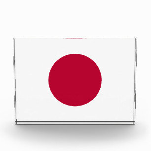 Japan Flag: Hinomaru, Nisshōki, Red Rising Sun Photo Block