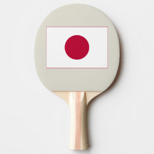 Japan Flag: Hinomaru, Nisshōki, Red Rising Sun Ping Pong Paddle