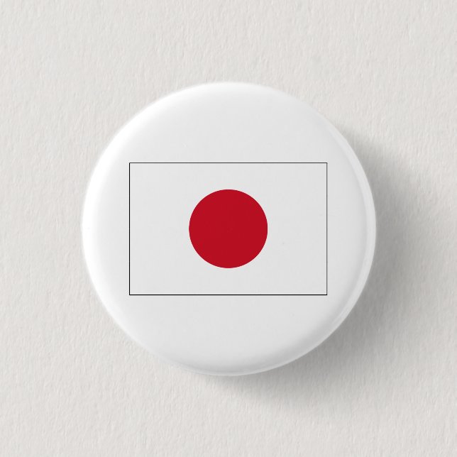 Japan FLAG International 1 Inch Round Button (Front)