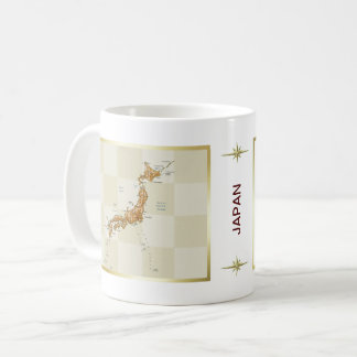 Japan Flag + Map Mug
