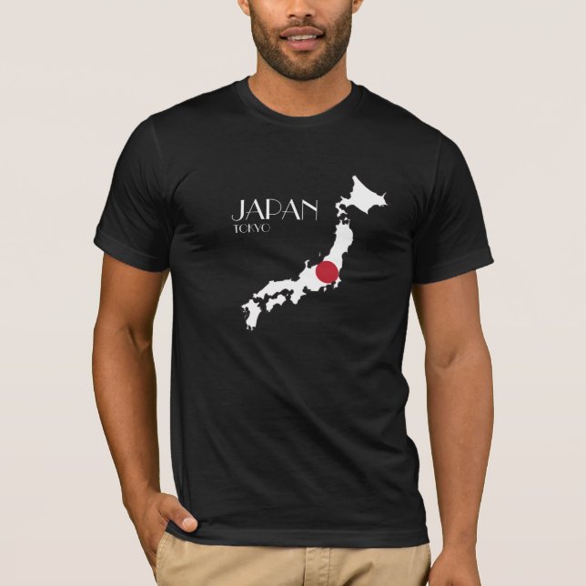 Japan Flag Map Shirt (Front)