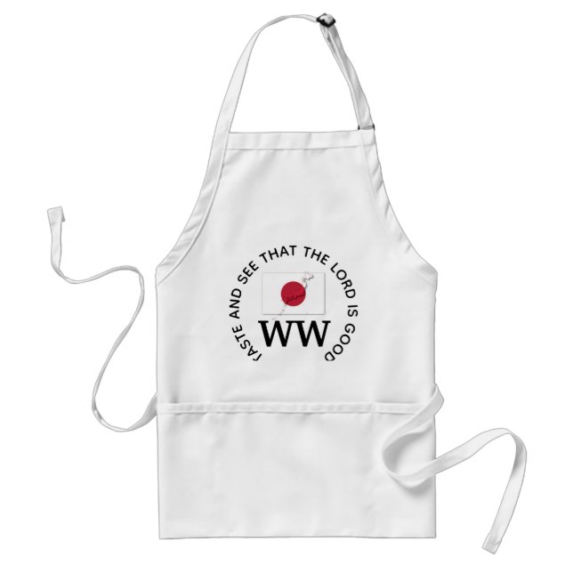 JAPAN Flag MONOGRAM Customized Scripture Standard Apron (Front)