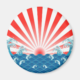 Japan Flag - NIPPON Magnet