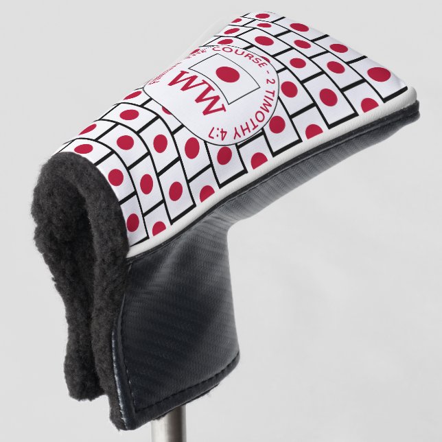 JAPAN Flag Personalized MONOGRAM Golf Head Cover (3/4 Front)