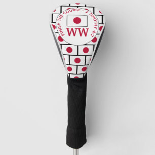 JAPAN Flag Personalized MONOGRAM Golf Head Cover